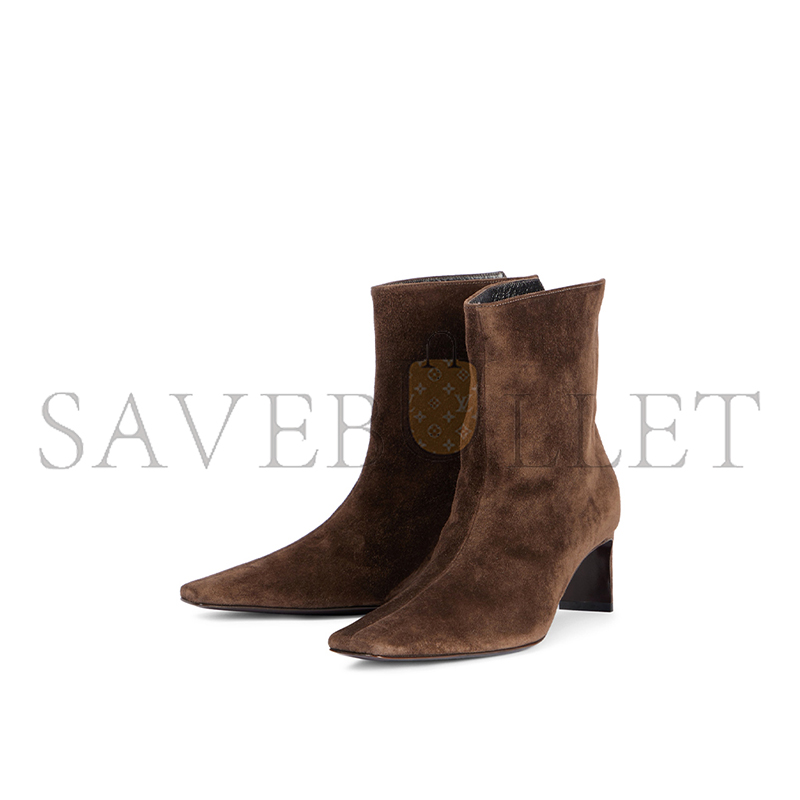 KHAITE ONA 55 SUEDE ANKLE BOOTS P00991833